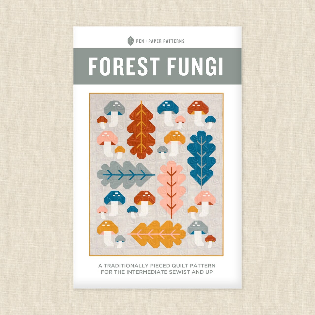 Forest Fungi Quilt (ppp 35) | Pen and Paper Patterns | Sewing Pattern